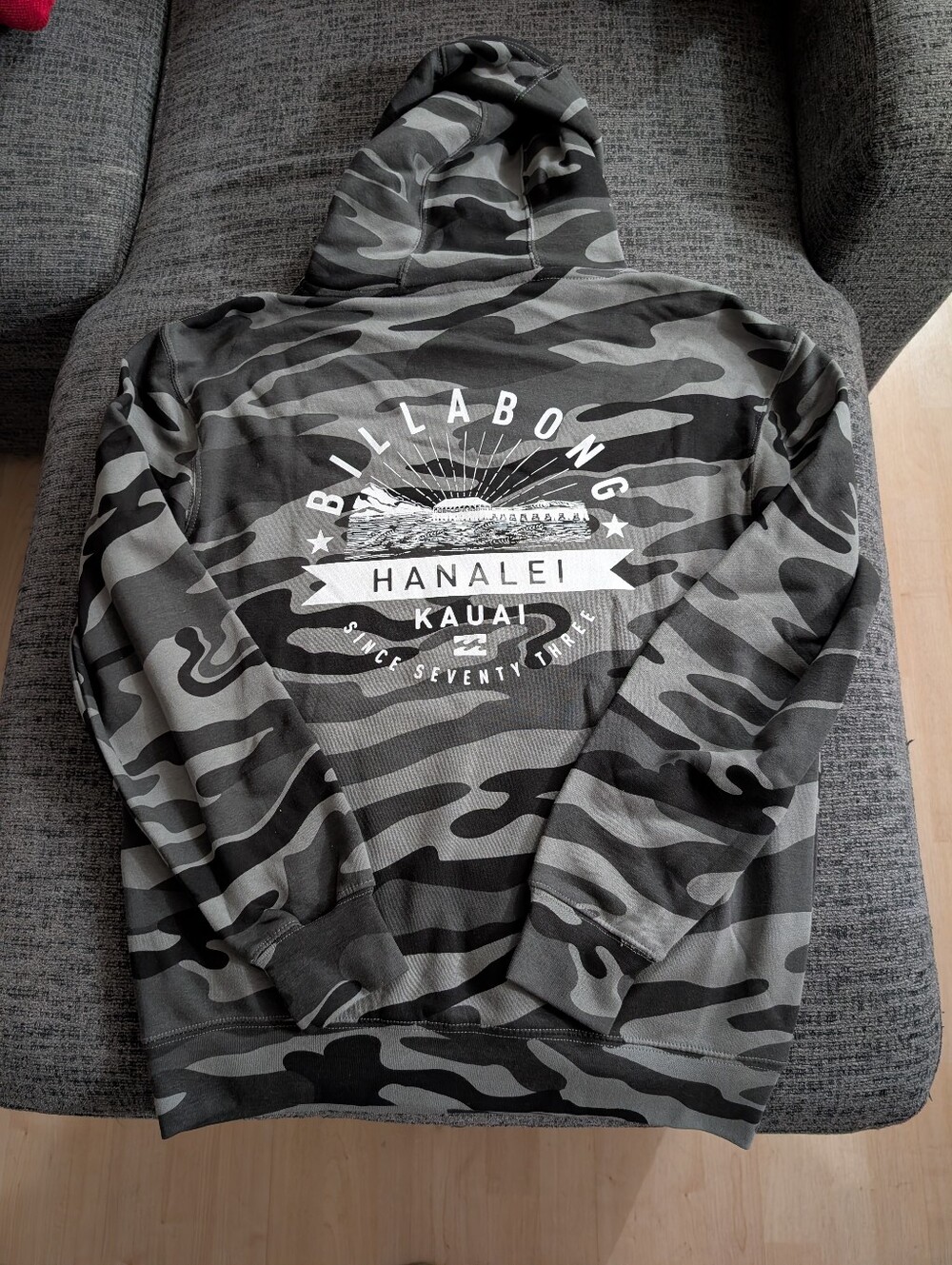Billabong Hanalei Kauai Camo Hoodie M